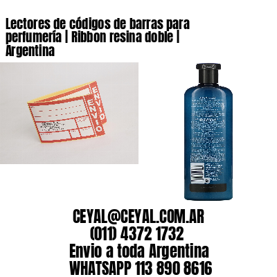 Lectores de códigos de barras para perfumería | Ribbon resina doble | Argentina