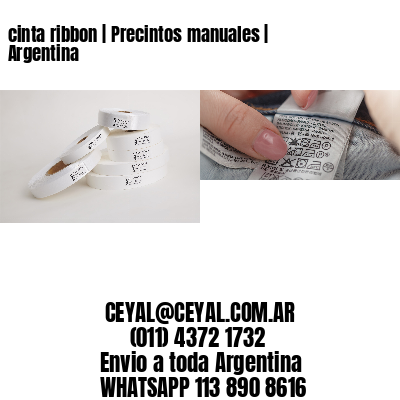 cinta ribbon | Precintos manuales | Argentina