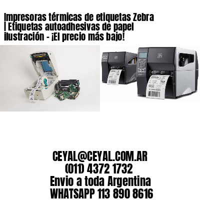 Impresoras térmicas de etiquetas Zebra | Etiquetas autoadhesivas de papel ilustración – ¡El precio más bajo!