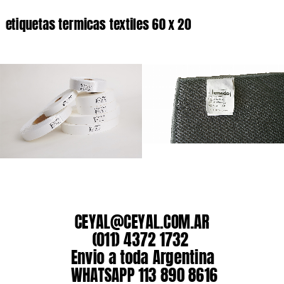 etiquetas termicas textiles 60 x 20