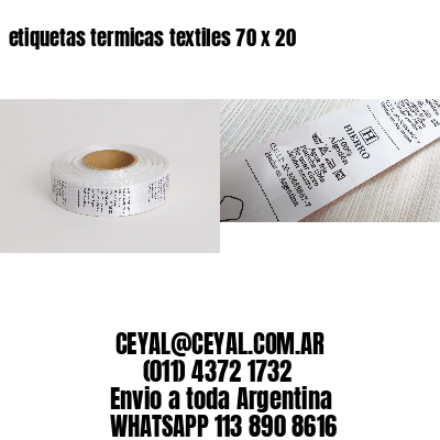 etiquetas termicas textiles 70 x 20