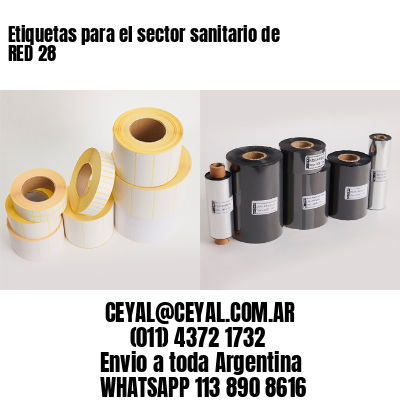 Etiquetas para el sector sanitario de RED 28