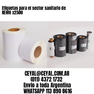 Etiquetas para el sector sanitario de REMO x2500