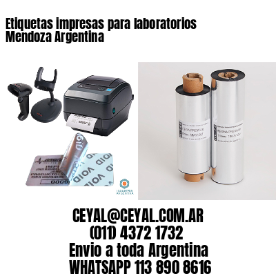 Etiquetas impresas para laboratorios Mendoza Argentina