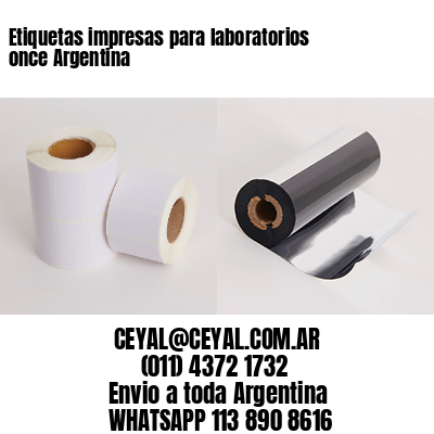 Etiquetas impresas para laboratorios once Argentina