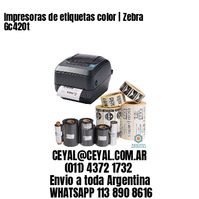 Impresoras de etiquetas color | Zebra Gc420t
