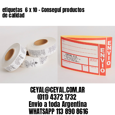 etiquetas  6 x 10 – Conseguí productos de calidad