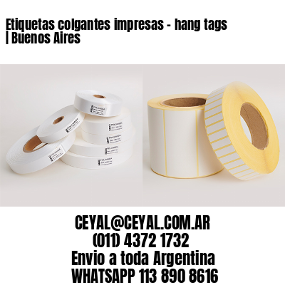 Etiquetas colgantes impresas - hang tags | Buenos Aires
