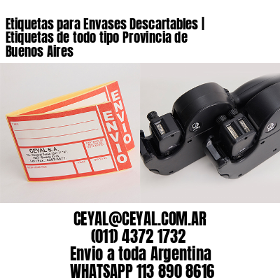 Etiquetas para Envases Descartables | Etiquetas de todo tipo Provincia de Buenos Aires