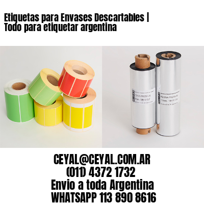 Etiquetas para Envases Descartables | Todo para etiquetar argentina
