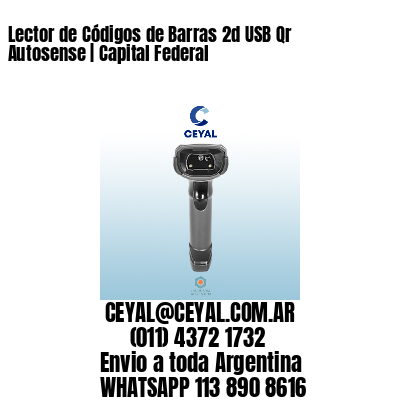 Lector de Códigos de Barras 2d USB Qr Autosense | Capital Federal