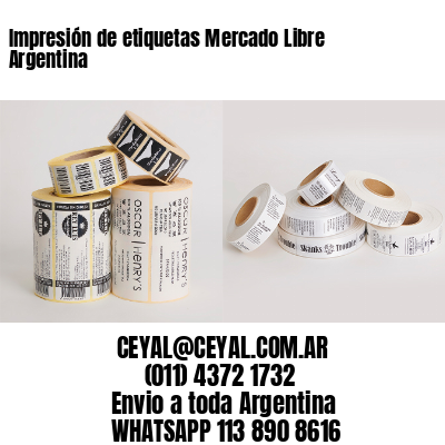 Impresión de etiquetas Mercado Libre Argentina