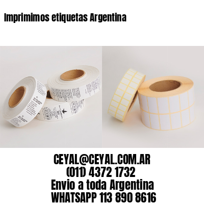 Imprimimos etiquetas Argentina