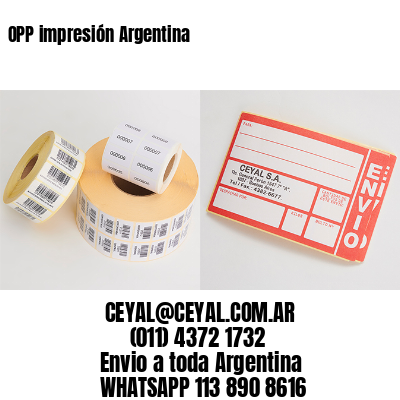 OPP impresión Argentina
