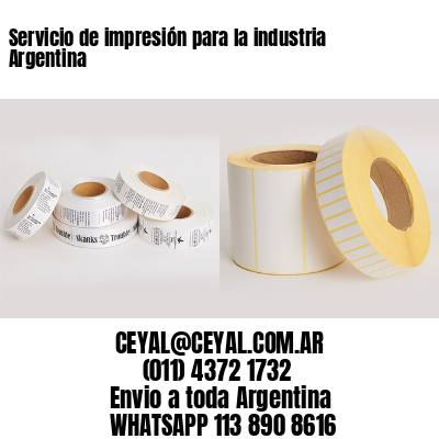 Servicio de impresión para la industria Argentina