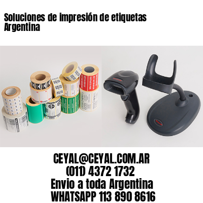 Soluciones de impresión de etiquetas Argentina