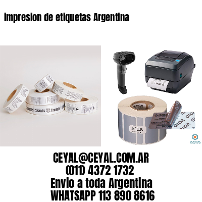 impresion de etiquetas Argentina