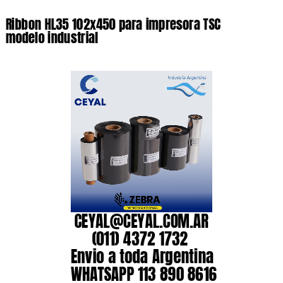 Ribbon HL35 102×450 para impresora TSC modelo industrial