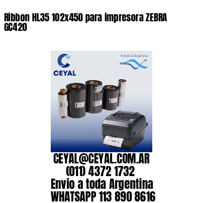 Ribbon HL35 102×450 para impresora ZEBRA GC420