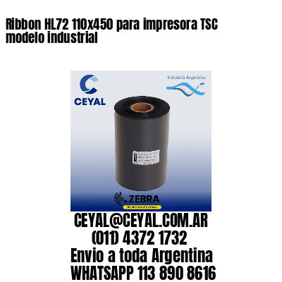 Ribbon HL72 110×450 para impresora TSC modelo industrial
