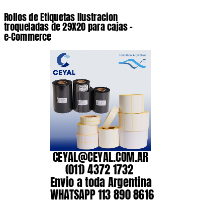 Rollos de Etiquetas Ilustracion troqueladas de 29X20 para cajas – e-Commerce