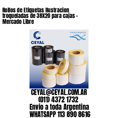 Rollos de Etiquetas Ilustracion troqueladas de 38X20 para cajas – Mercado Libre