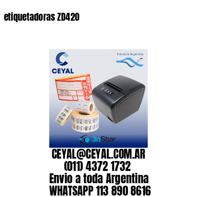 etiquetadoras ZD420