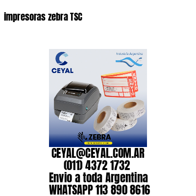 impresoras zebra TSC