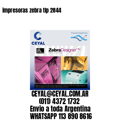 impresoras zebra tlp 2844