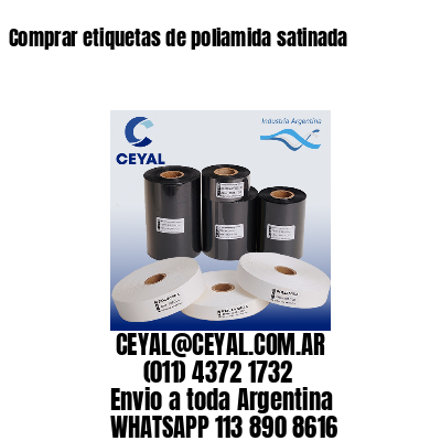Comprar etiquetas de poliamida satinada