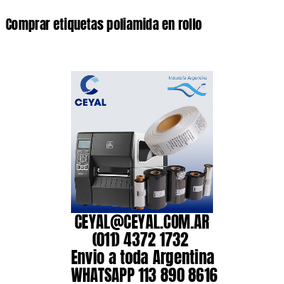 Comprar etiquetas poliamida en rollo