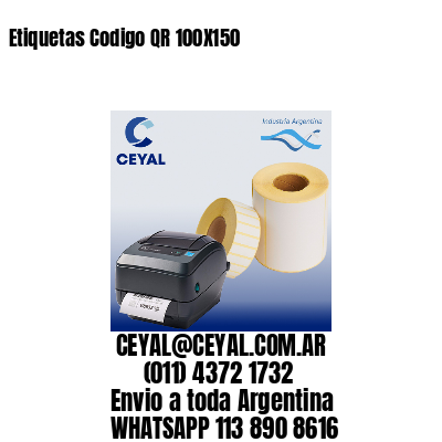 Etiquetas Codigo QR 100X150