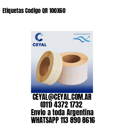 Etiquetas Codigo QR 100X60