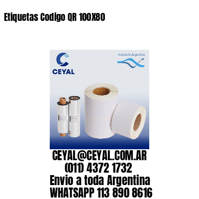 Etiquetas Codigo QR 100X80