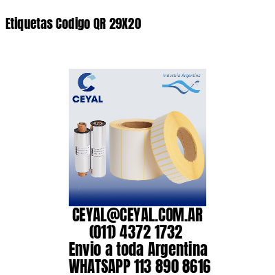 Etiquetas Codigo QR 29X20
