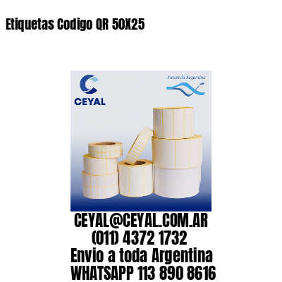 Etiquetas Codigo QR 50X25