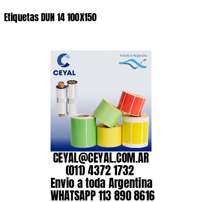 Etiquetas DUN 14 100X150