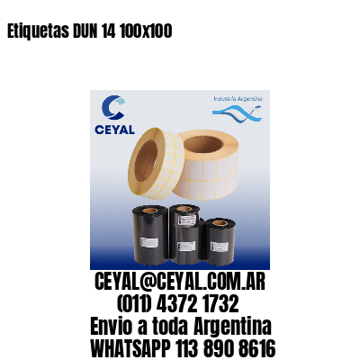 Etiquetas DUN 14 100×100
