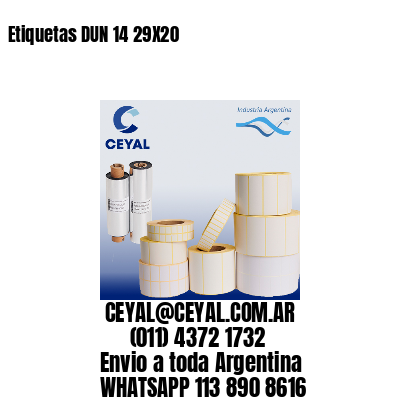 Etiquetas DUN 14 29X20