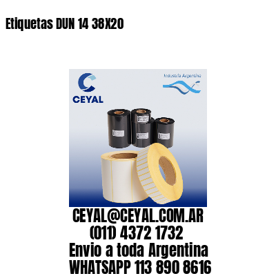 Etiquetas DUN 14 38X20