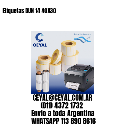 Etiquetas DUN 14 40X30