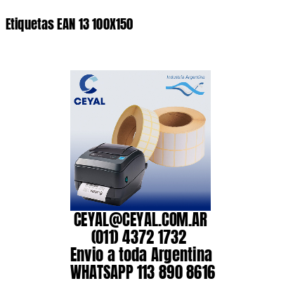 Etiquetas EAN 13 100X150
