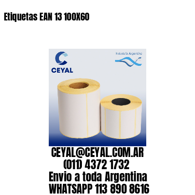Etiquetas EAN 13 100X60
