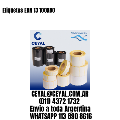 Etiquetas EAN 13 100X80