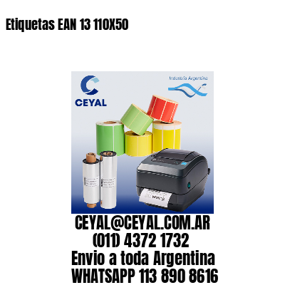 Etiquetas EAN 13 110X50