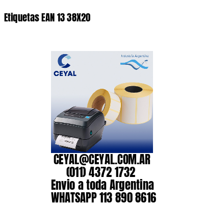 Etiquetas EAN 13 38X20