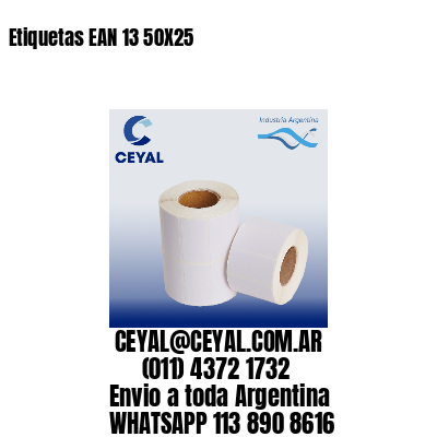 Etiquetas EAN 13 50X25