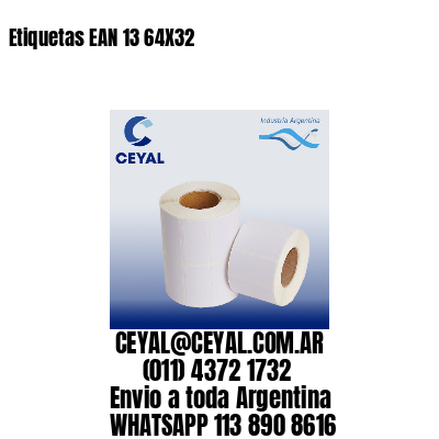 Etiquetas EAN 13 64X32
