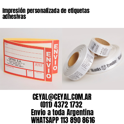 Impresión personalizada de etiquetas adhesivas