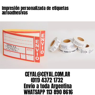 Impresión personalizada de etiquetas autoadhesivas